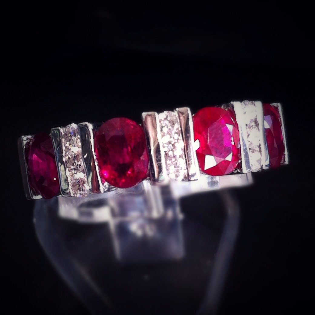 Diamond and Ruby Australia Crown Jewellery Sydney  Ring