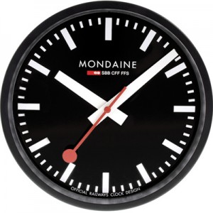 mondaine clockblack