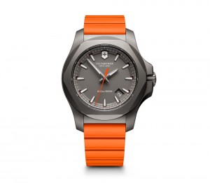 VICTORINOX INOX TITANIUM ORANGE CROWN JEWELLERY 